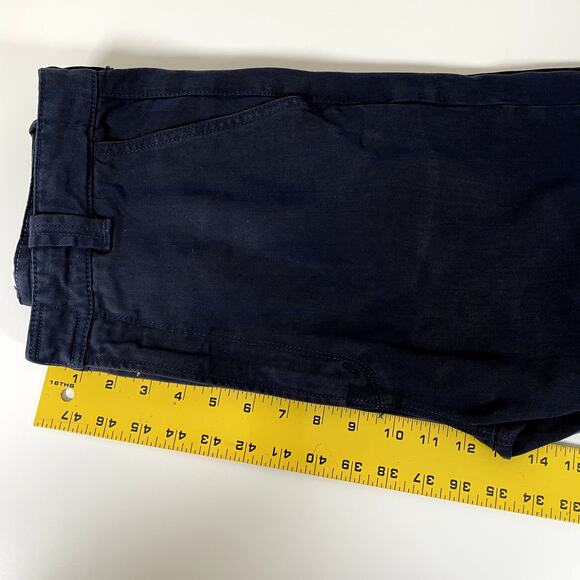 MOTHER Navy‎ Blue The Punk 76 Ankle Pants Raw Hem 26 High Rise USA Premium - Picture 4 of 9